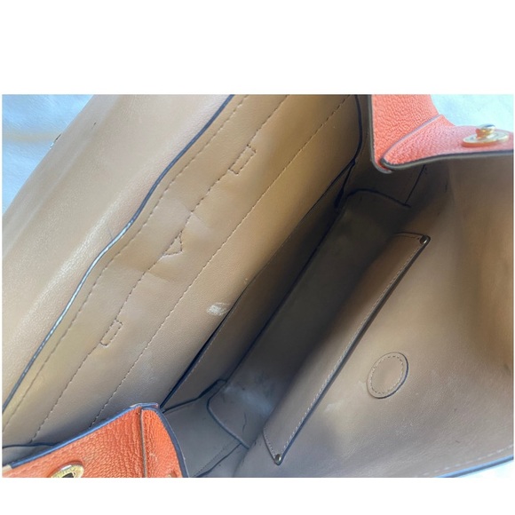 💫Michael Kors Hayes Backpack purse in burnt orange - Picture 7 of 9